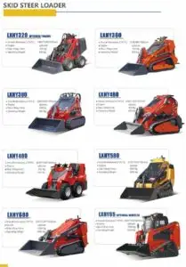 Mini utovarivači i kompaktni strojevi (Skid Steer Loader) Pregled modela od 300 do 2000 kg nosivosti. Višenamjenski strojevi za građevinske, poljoprivredne i komunalne radove.