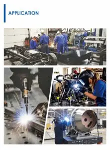 Primjena stolova u industrijskoj proizvodnji Primjeri primjene u industrijskim pogonima i zavarivačkim radionicama. Stolovi omogućuju visoku ponovljivost i sigurnost pri radu na konstrukcijama od čelika i inoxa.