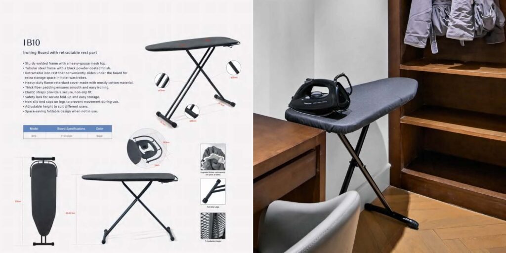 Pegla i daska za glačanje za apartmane i turističke objekte