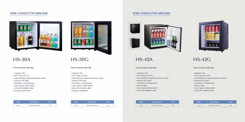 Mini hladnjak i minibar za apartmane, vile i hotelske sobe