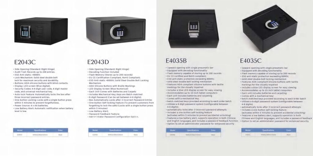 Sef za apartmane, vile i hotelske sobe