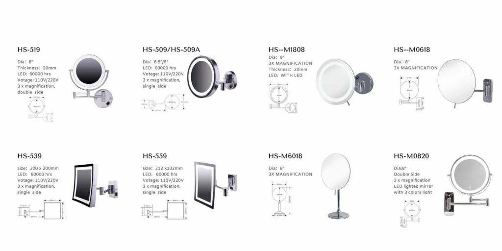 Kupaonsko ogledalo za apartmane, vile i hotelske sobe