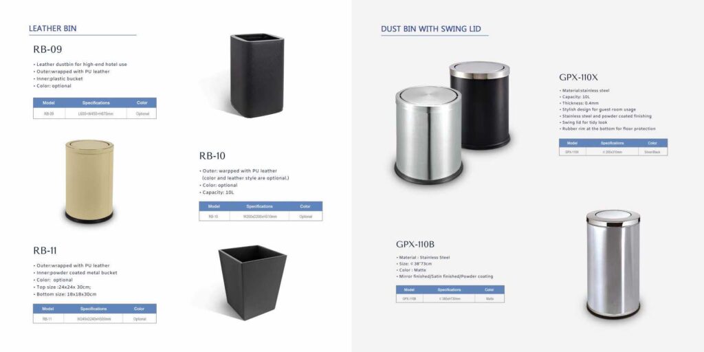 Kanta za otpad za apartmane, vile i hotelske sobe