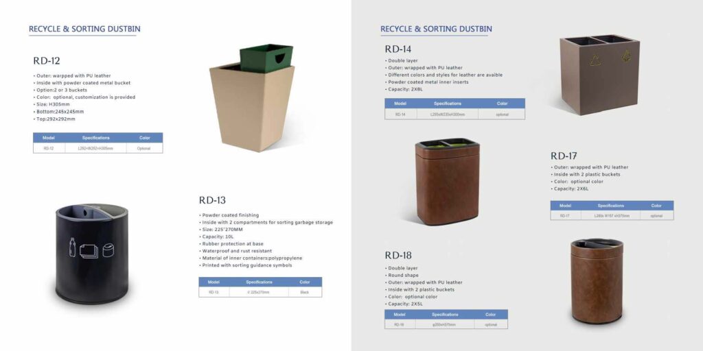 Kanta za otpad za apartmane, vile i hotelske sobe