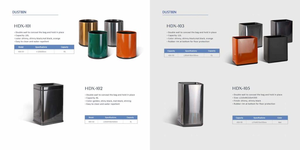 Kanta za otpad za apartmane, vile i hotelske sobe