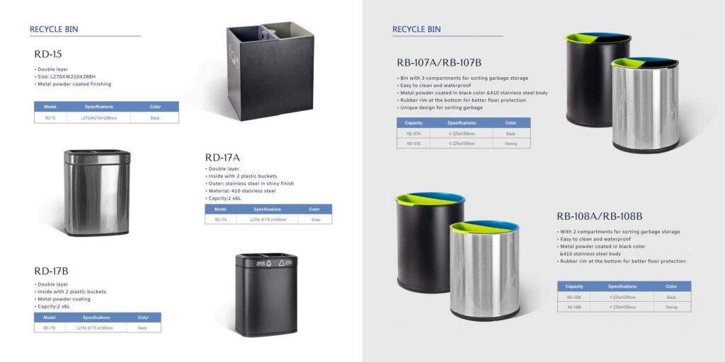 Kanta za otpad za apartmane, vile i hotelske sobe