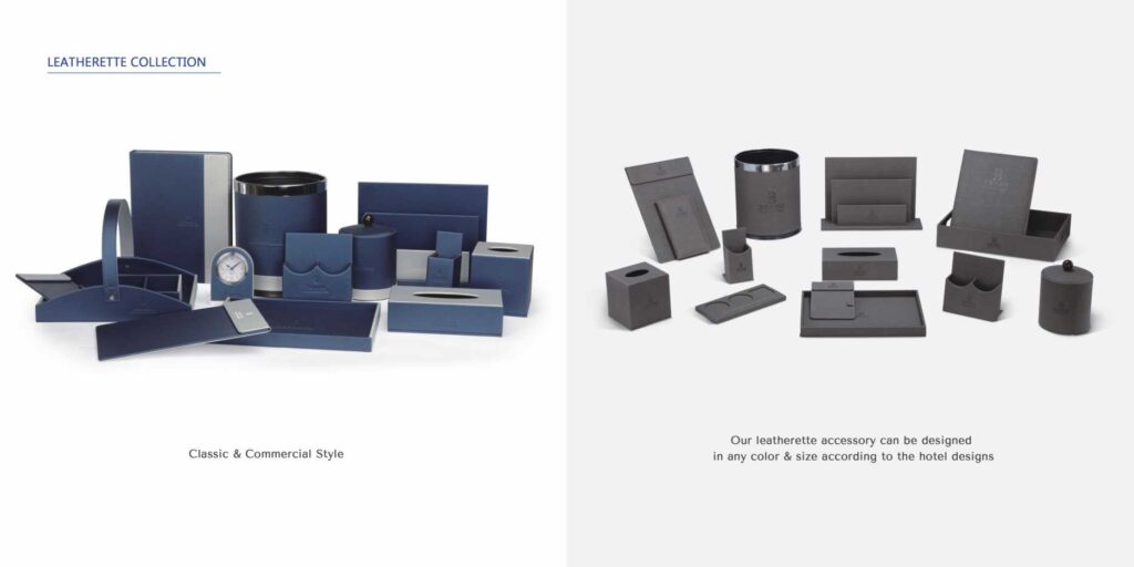 Hotelske potrepštine i dodaci za sobni stol u apartmanima i hotelskim sobama