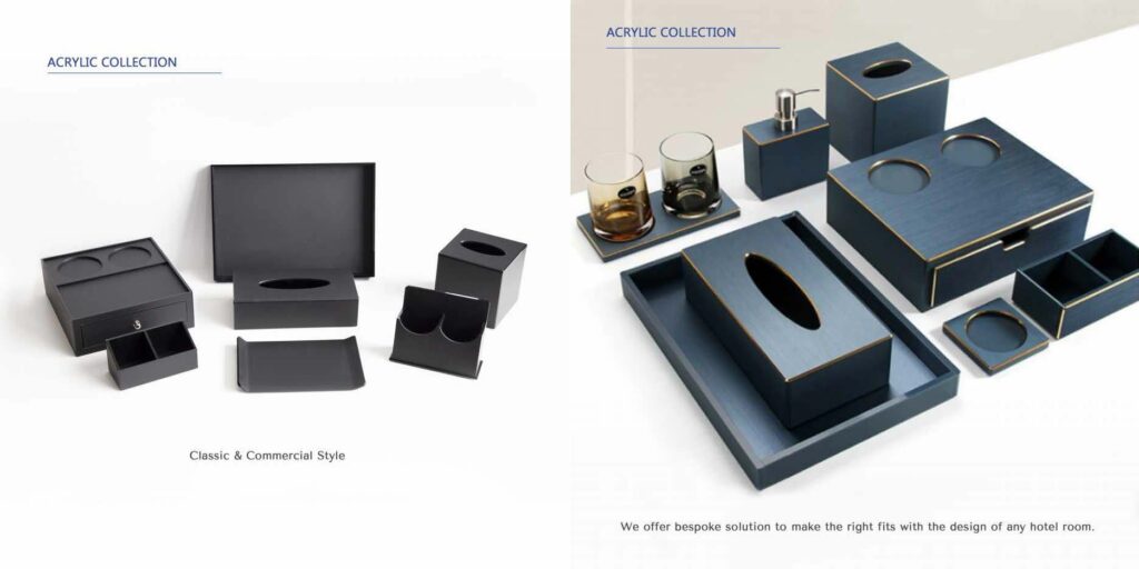 Hotelske potrepštine i dodaci za sobni stol u apartmanima i hotelskim sobama