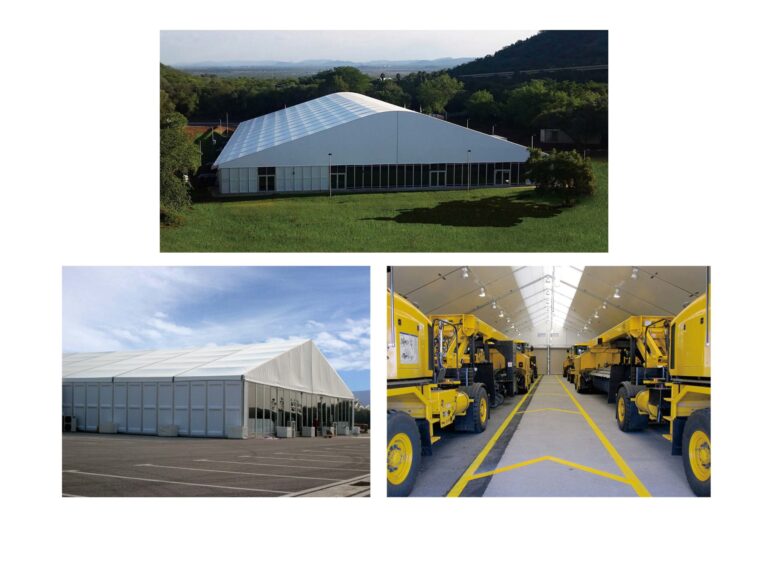 Šatori za sport, industriju i logistiku – aluminijske konstrukcije s PVC oblogom