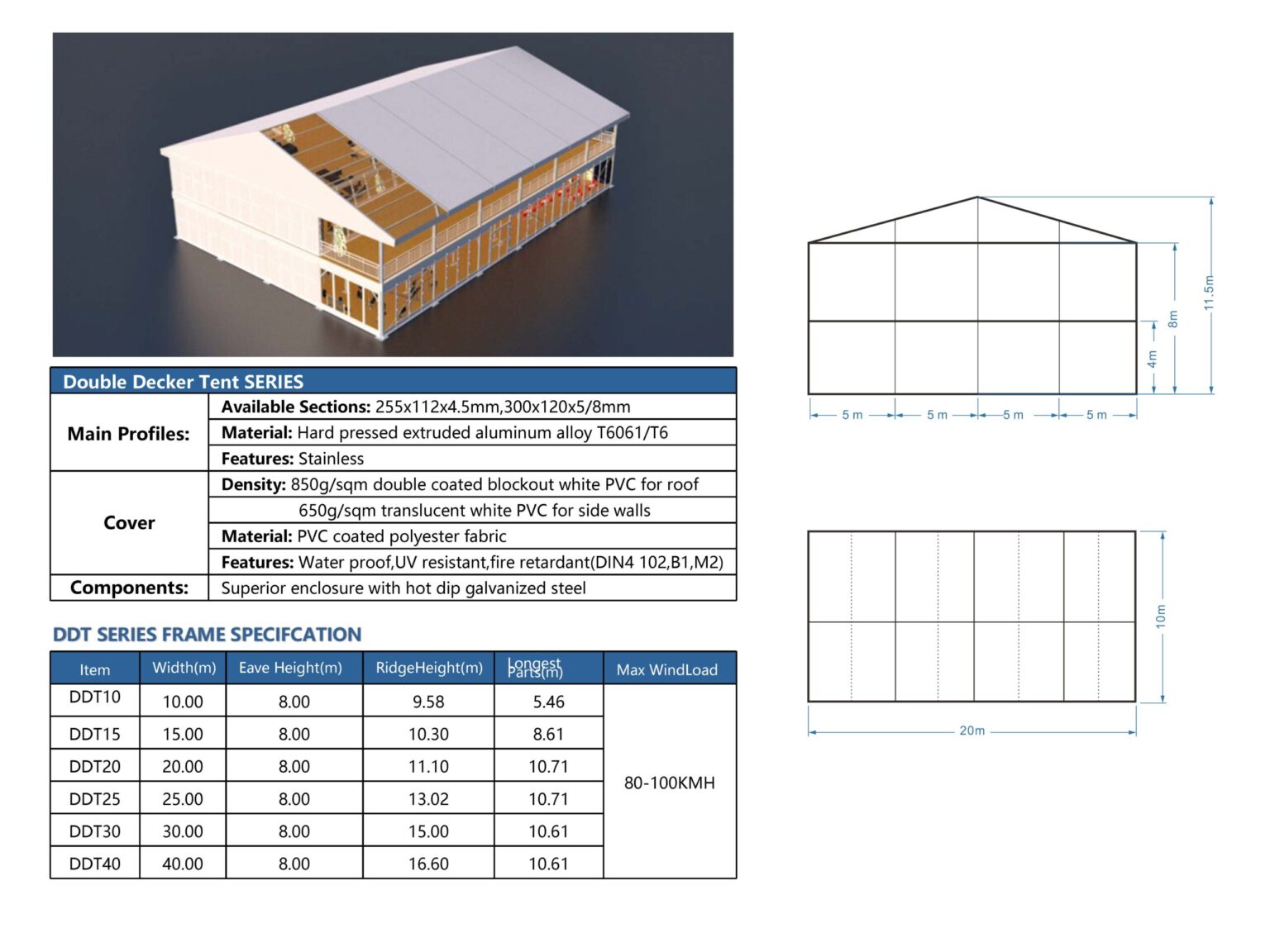 Šatori za sport, industriju i logistiku – aluminijske konstrukcije s PVC oblogom