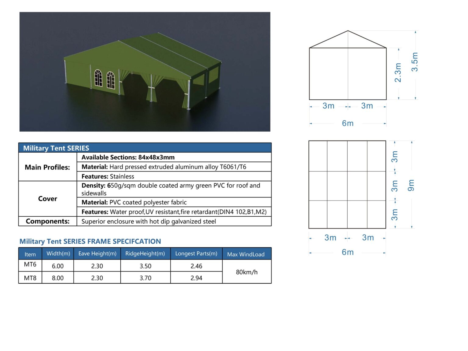 Šatori za sport, industriju i logistiku – aluminijske konstrukcije s PVC oblogom